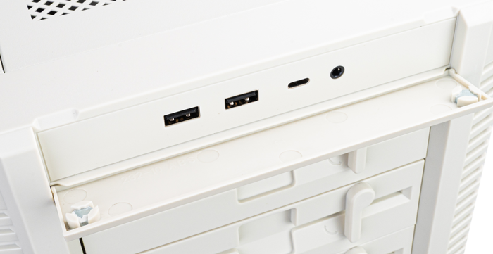 Front panel of case