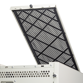 Removable top panel for easy radiator installation