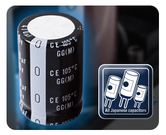ALL JAPANESE ELECTROLYTIC CAPACITORS