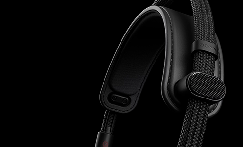 Close up image of headset headband
