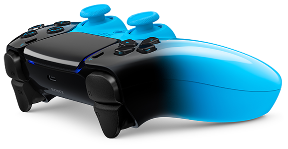 Front angle shot of the PS5 DualSense Controller.