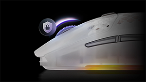 Close up image of scroll wheel