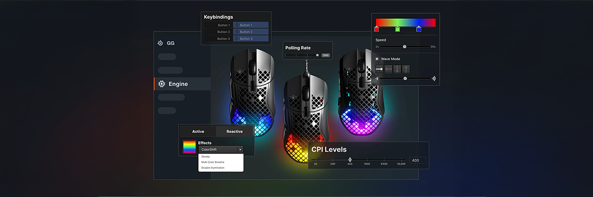 SteelSeries GG software interface.