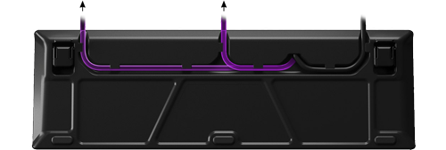 Three way cable routing