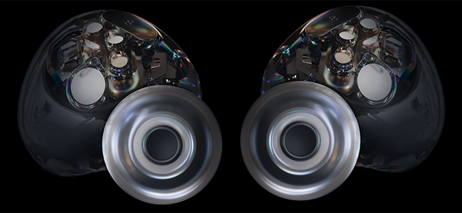 Active Noise Cancellation technology illustrated within the shell of the GameBuds.