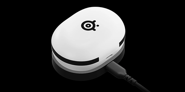Charging case with USB-C cable attached to it.
