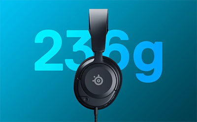 Headphones with weight number behind