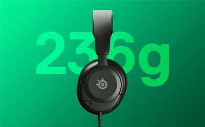 Headphones with weight number behind