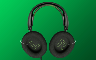 Earcups facing out marked left and right