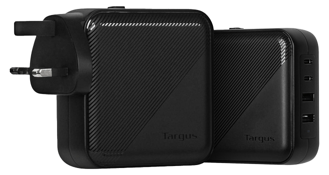 Targus 100W USB-C/A Travel Ready 4-port GaN Charger 2C2A UK/EU/US/AU Wall  Plugs LN165373 - APA109GL | SCAN UK