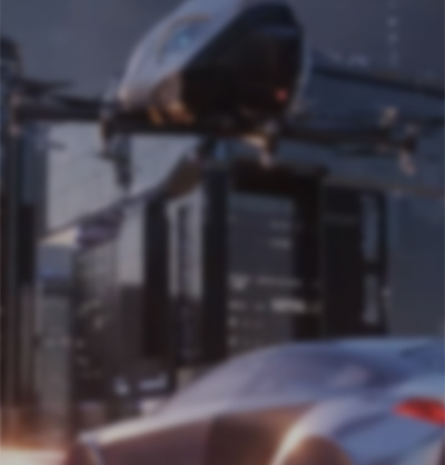 Plane and car in the background.