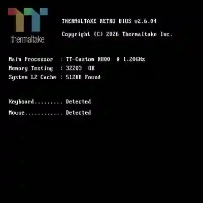 Retro Boost boot interface.