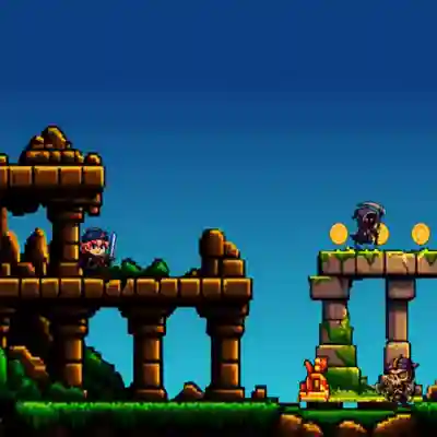 Coin Hunter platform gameplay.