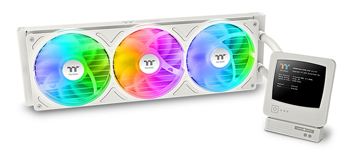 Retro 360 Ultra ARGB Sync Intel/AMD AIO Liquid Cooler from Thermaltake.