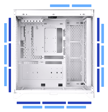 Thermaltake CTE E660 MX Total Fan Configuration