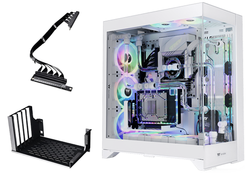 Included GPU Riser Cable and Bracket allow for customisation of GPU placement