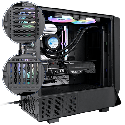 THERMALTAKE CERES 350 MX ROTATABLE PCIE EXPANSION SLOTS