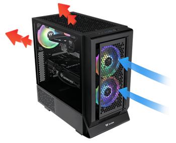 THERMALTAKE CERES 350 MX AIRFLOW DIAGRAM