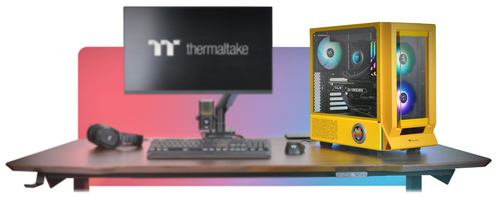 Thermaltake Ceres 350 MX Bumblebee Mid Tower Tempered Glass PC