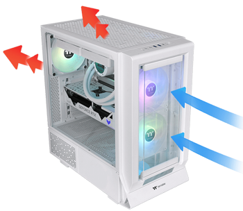 THERMALTAKE CERES 350 MX AIRFLOW DIAGRAM