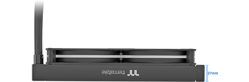 Side view of the cooler showing the height