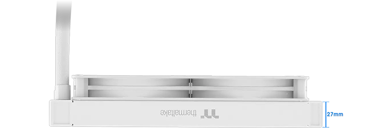 Side view of the cooler showing the height