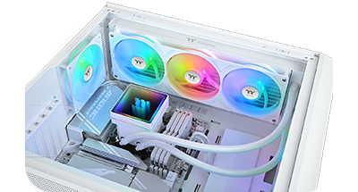 Image of the cooler inside a PC case