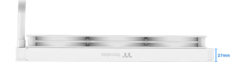 Side view of the cooler showing the height