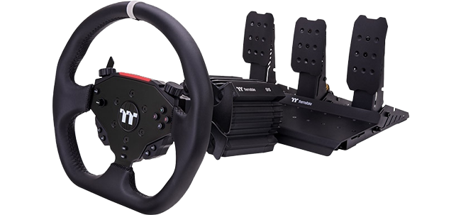 TT 15 Direct Drive Racing Wheel with Pedal Bundle