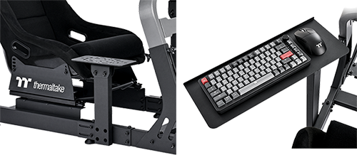 Image of gear shifter mount and keyboard tray