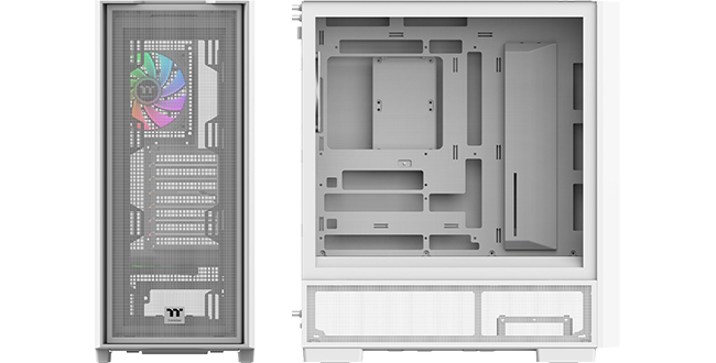 S380 TG ARGB Mid Tower Chassis in White