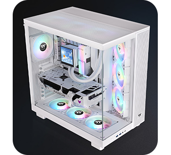 Thermaltake View 380 XL TG ARGB Mid Tower Dual Chamber Tempered