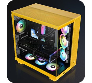 Thermaltake View 380 XL TG ARGB Mid Tower Dual Chamber Tempered