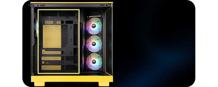 Thermaltake View 380 XL TG ARGB Mid Tower Dual Chamber Tempered
