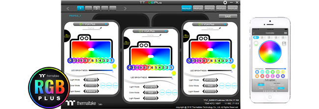 Thermaltake Pacific RGB PLUS Smartphone App