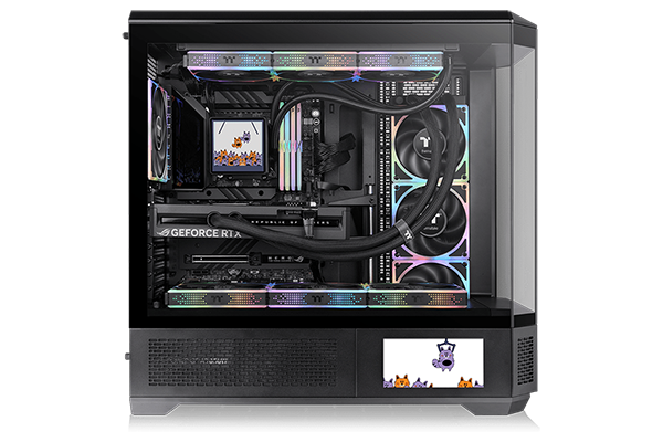 LCD Panel kit paired with other Thermaltake Ultra series components.