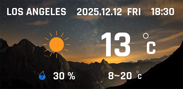 Weather information.