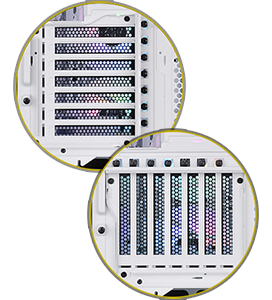 Rotational PCI-E slots