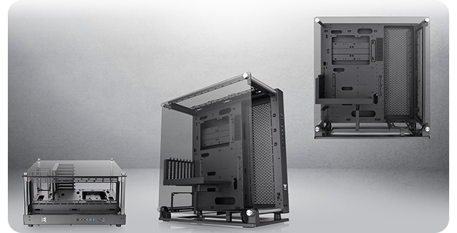 Thermaltake Core P3 TG Pro Mid Tower Open Air Case Black LN129138