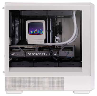 Side angle of Retro 260 TG with hardware inside, showcasing spacious design.