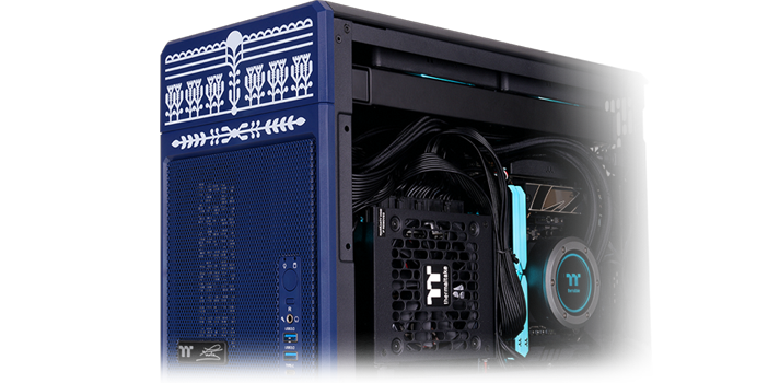 Top view of case, fading out to transparancy at the top