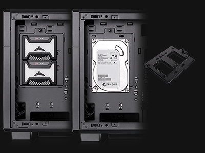 Drive Plate for one 3.5-inch HDD or two 2.5”-inch SSDs