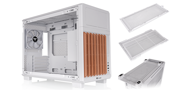Side of TR200 WS case with dust filters aside.