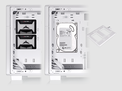 Drive Plate for one 3.5-inch HDD or two 2.5”-inch SSDs