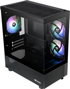 View 170 TG ARGB Case in Black