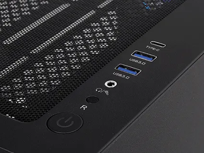 Close up image of I/O ports