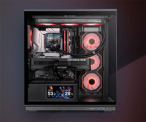 Image of case with full components and LCD kit