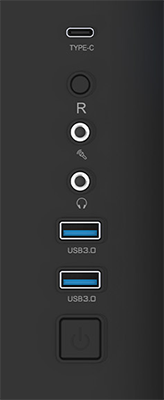 I/O ports and buttons