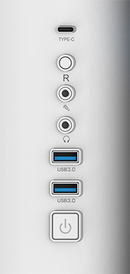 I/O ports and buttons