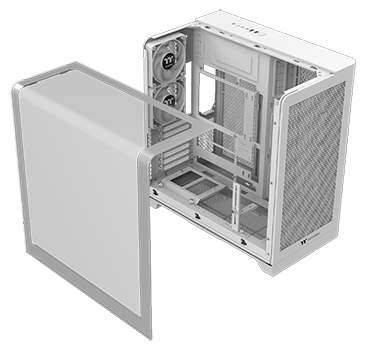 Curved Tempered Glass Side Panel